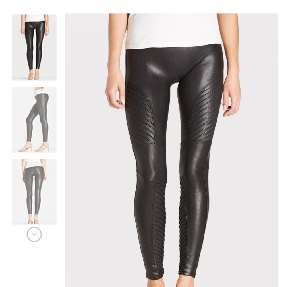 Faux Leather Moto Legging